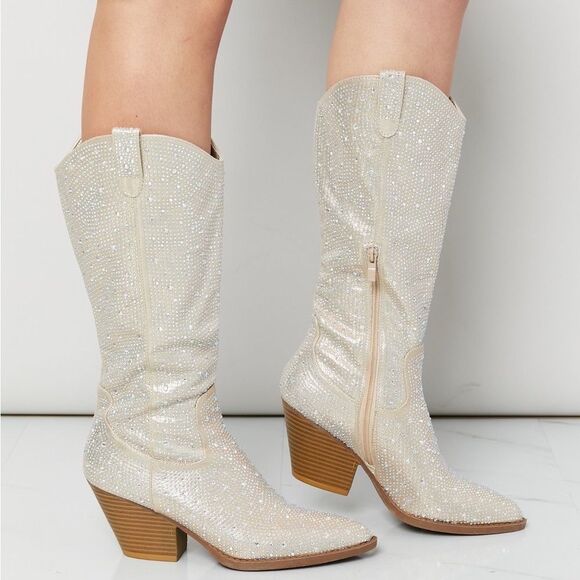 Forever Link Glitter Cowboy Boots - Picture 2 of 6